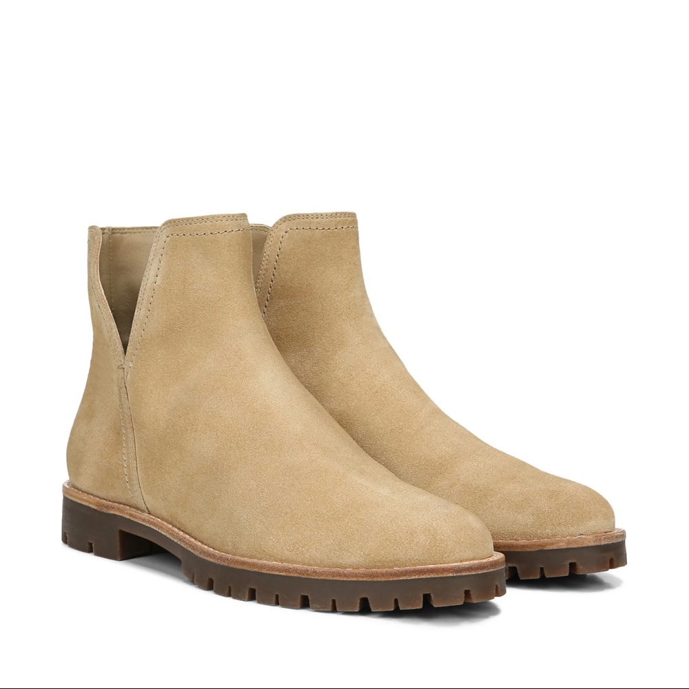 Vince Tan Suede Ankle Boots